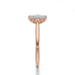 Pierścionek z owalnym diamentem różowe złoto SBPZ_067